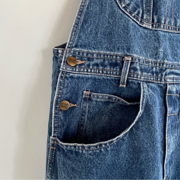 Vintage LINSON Denim Jeans Bib Overalls Pants Pantsuit 100% Cotton - Picture 10 of 16